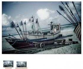 Kutry rybackie - Bałtyk [Obrazy / Marynistyka, Morze]