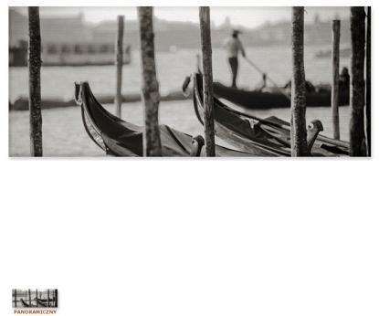 Weneckie gondole [Obrazy / Wenecja w panoramach / Seria]
